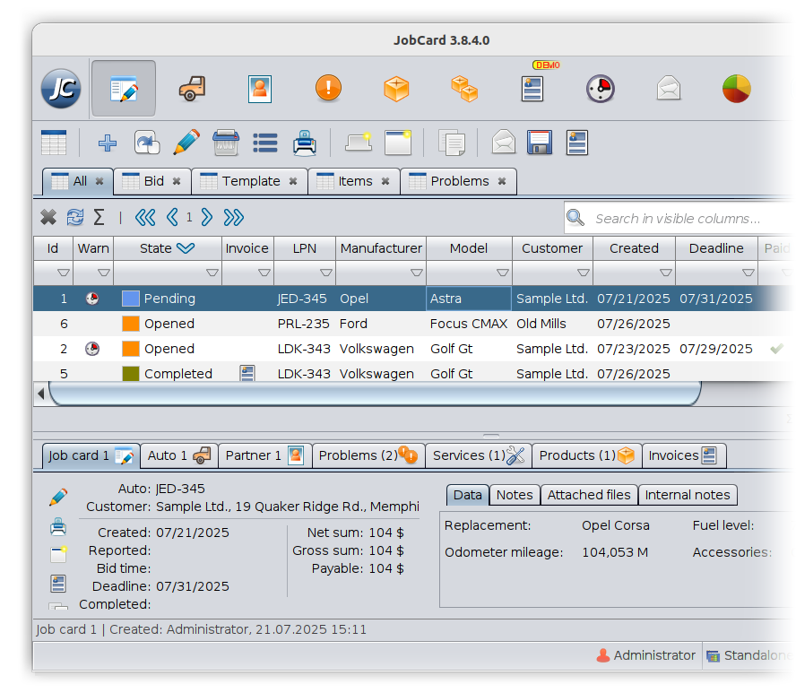 Field Service Management Software for Workshops – JobCard 3