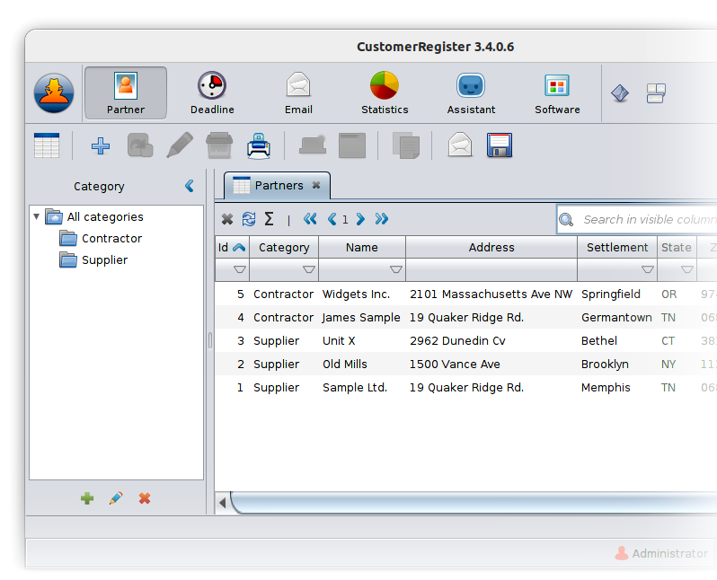Customer Register Software with Email Support | CustomerRegister 3